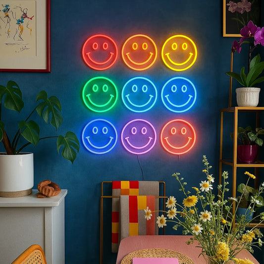 Smile Face 15" Led Neon Sign-0