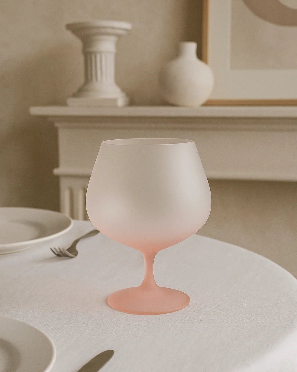 Matt Pink Wine Glass-4