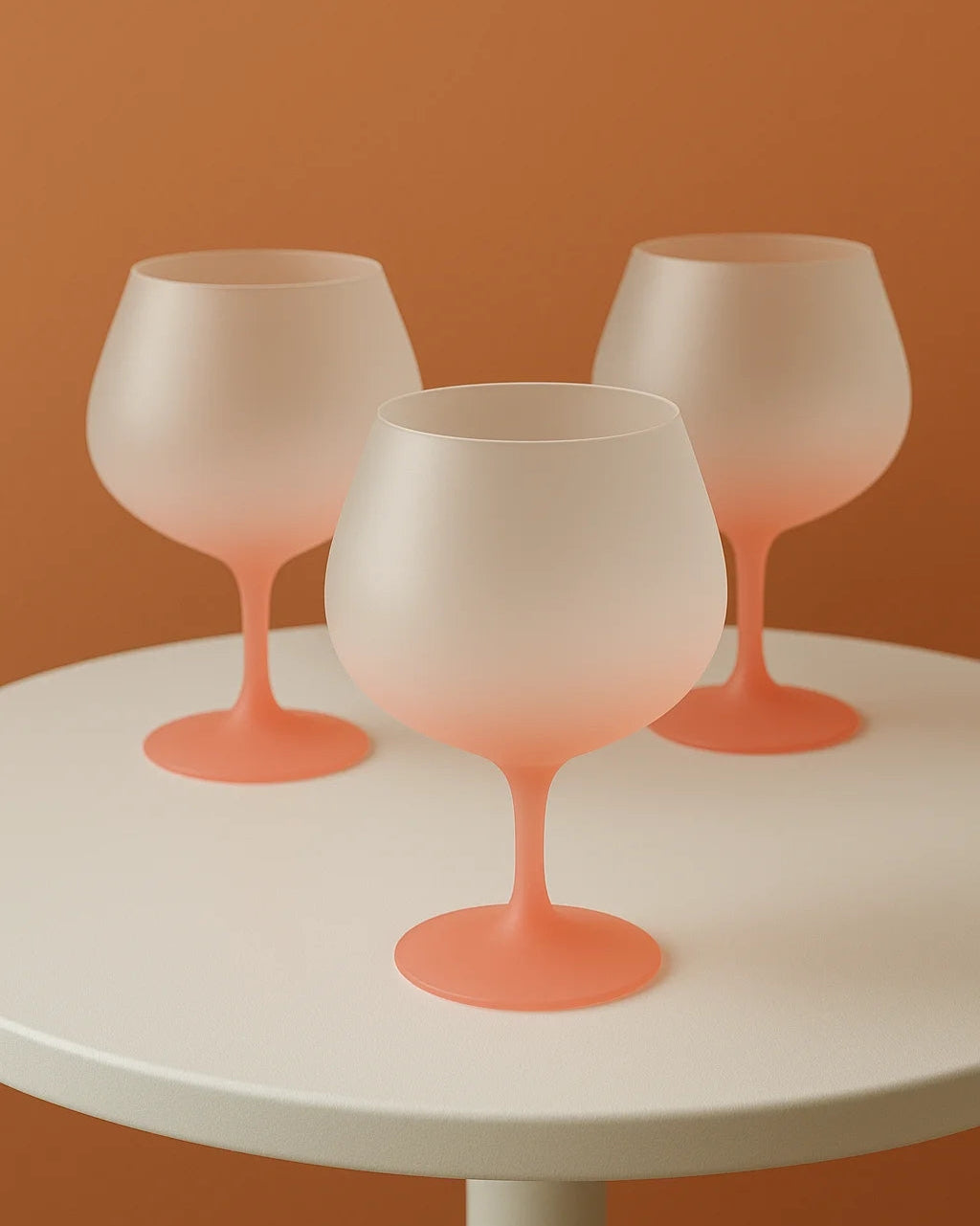 Matt Pink Wine Glass-2