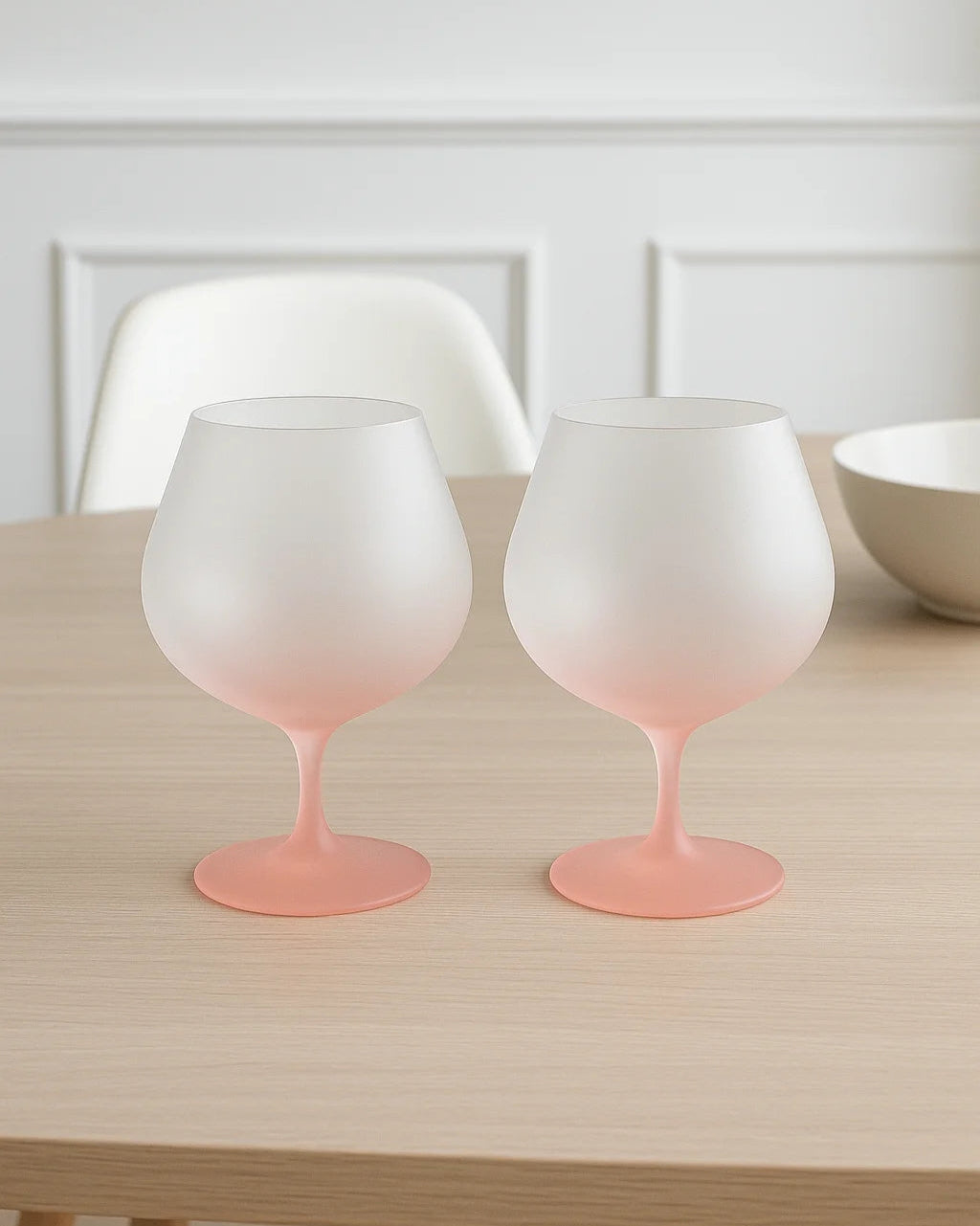 Matt Pink Wine Glass-3