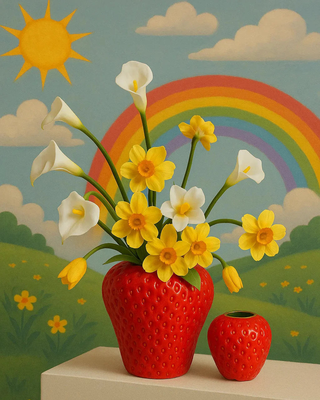 Strawberry Ceramic Flower Vase-2