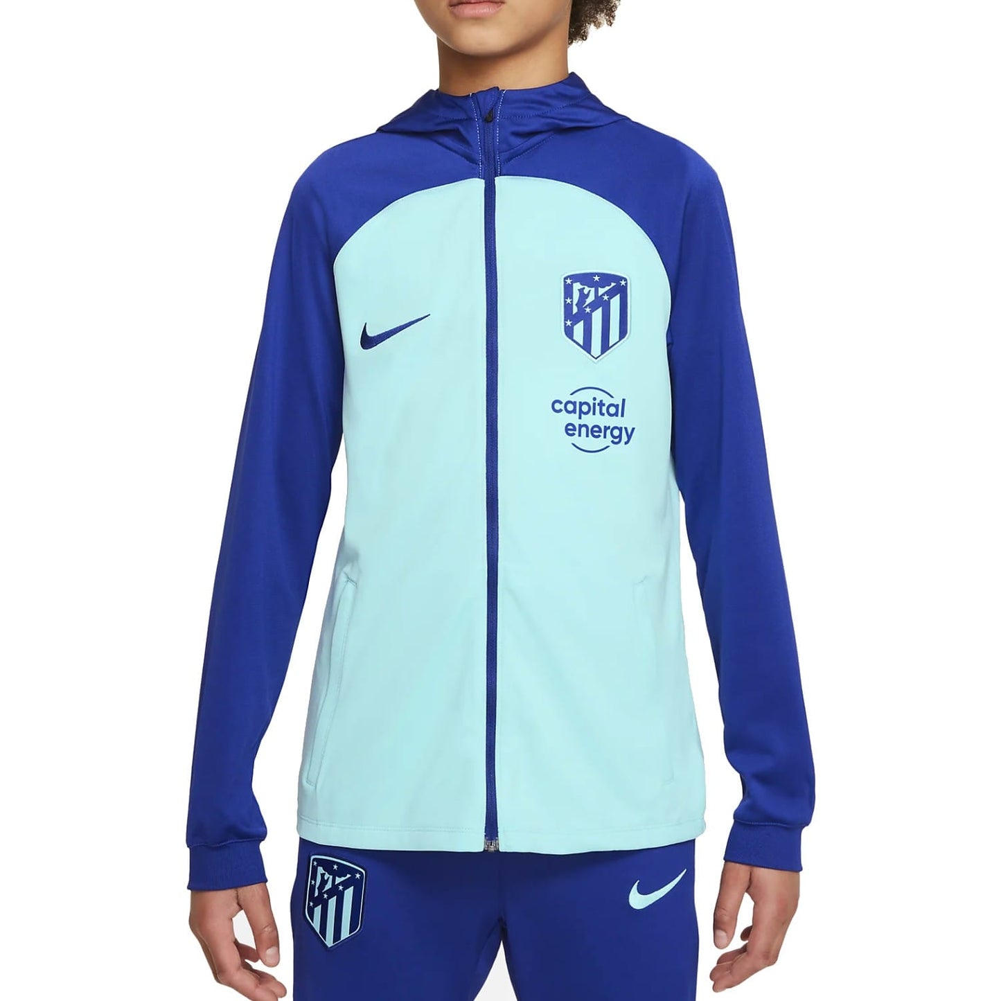 Kids - Atletico Madrid hooded presentation Soccer tracksuit 2022/23 - Nike