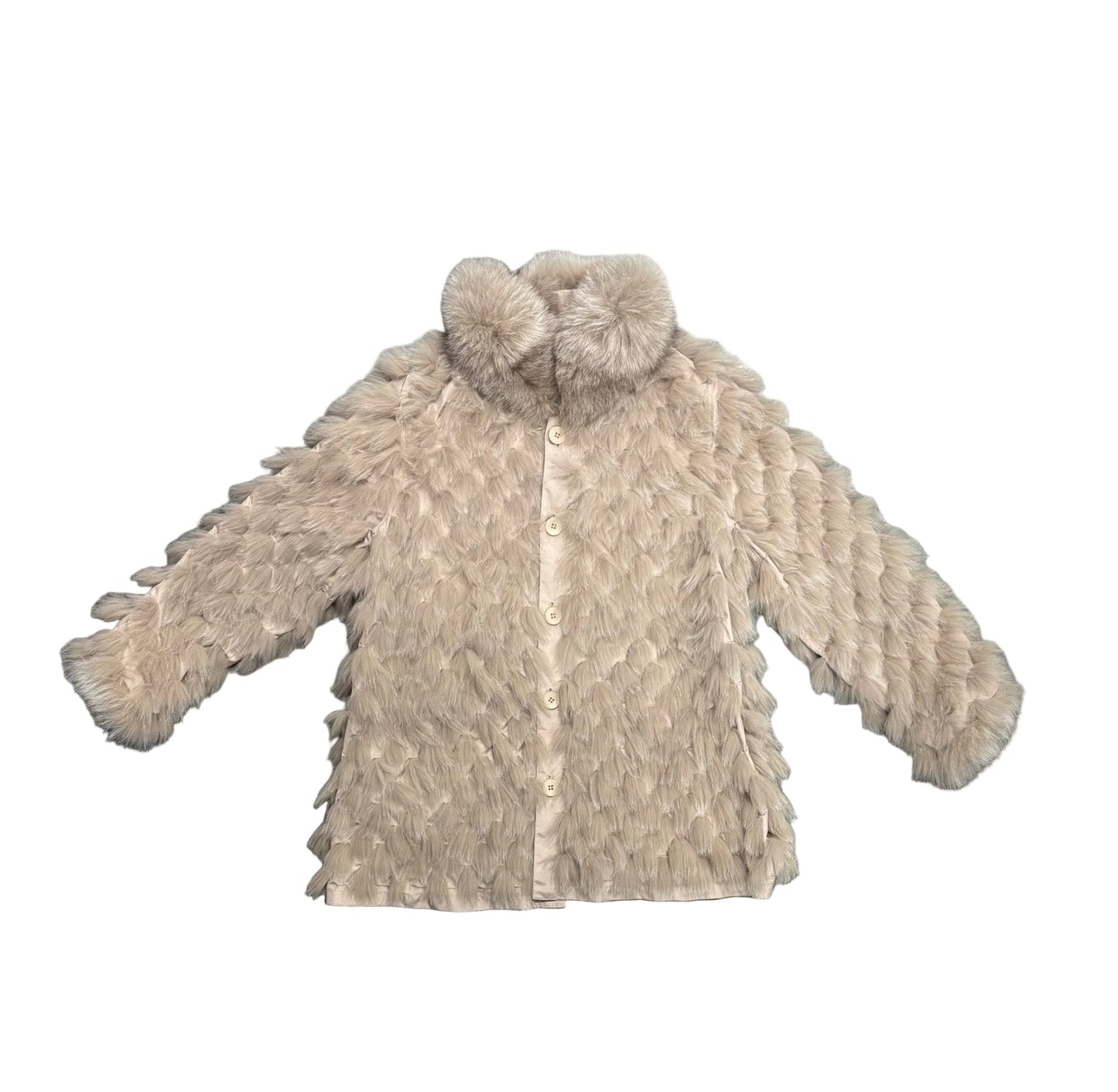 Reversible Arctic Fox Coat