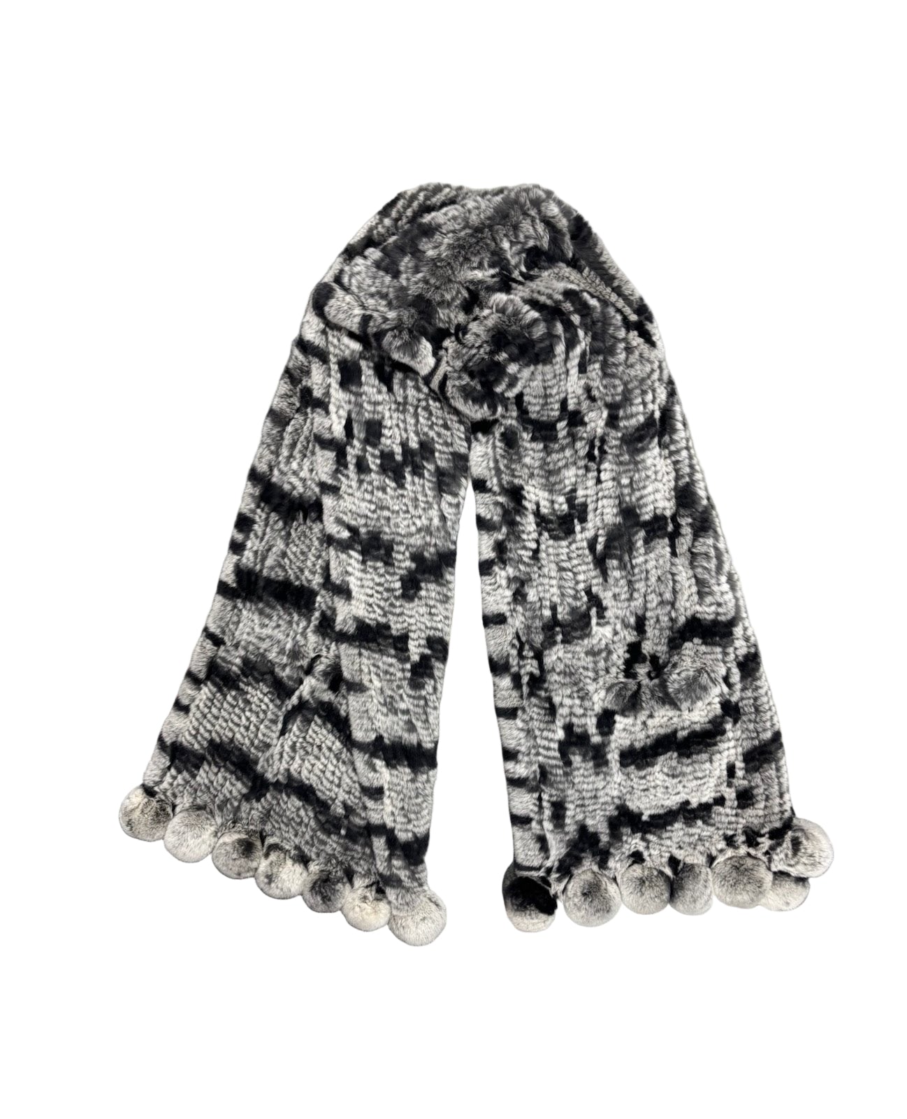 Chinchilla & Rex Rabbit Shawl