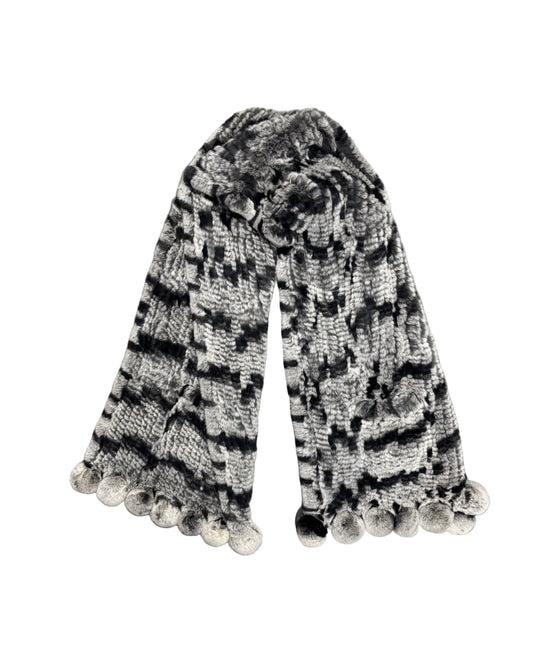 Chinchilla & Rex Rabbit Shawl