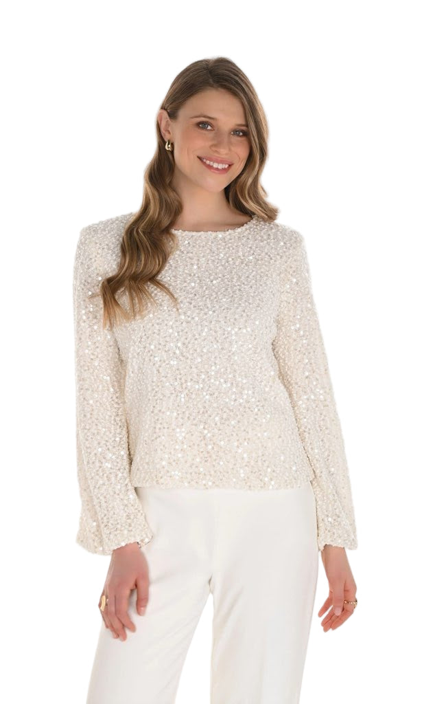 Frank Lyman Embellished Sweater 254205