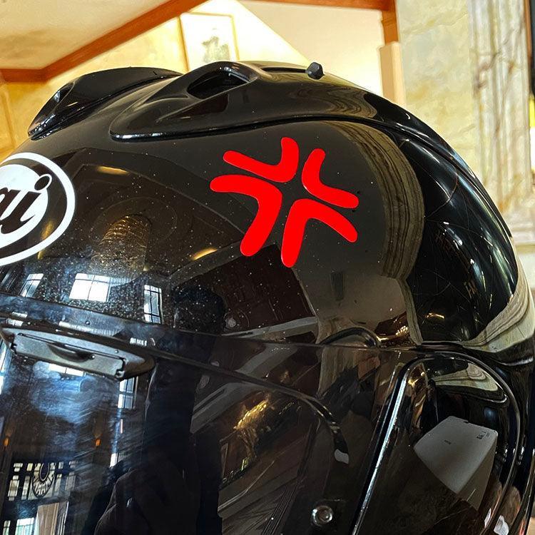 Attitude Helmet Sticker-hand painted style