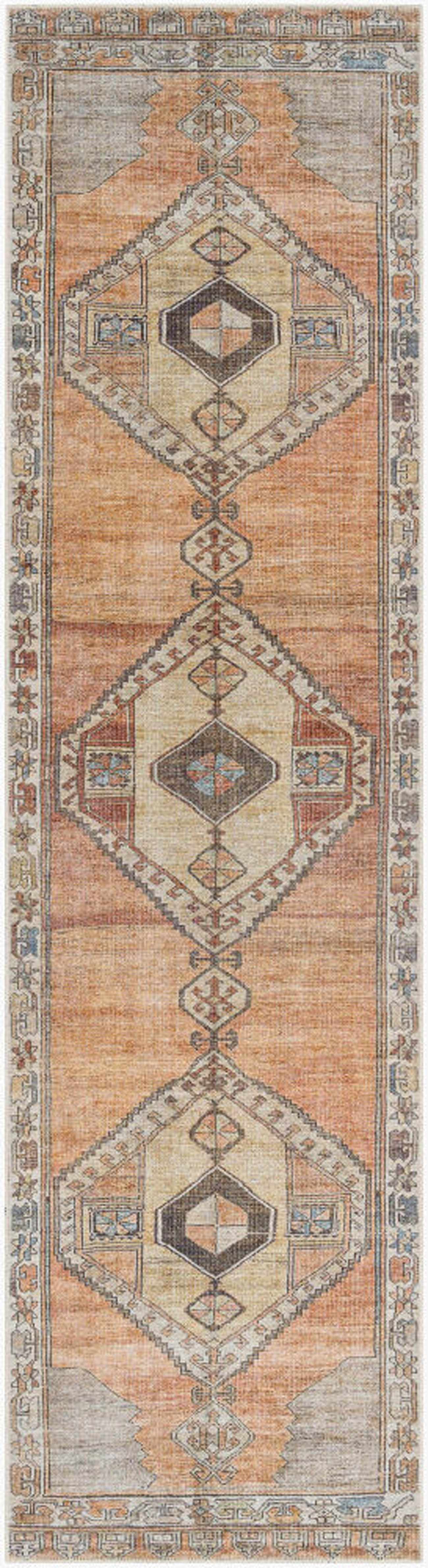 Medinah Washable Runner Rug-1