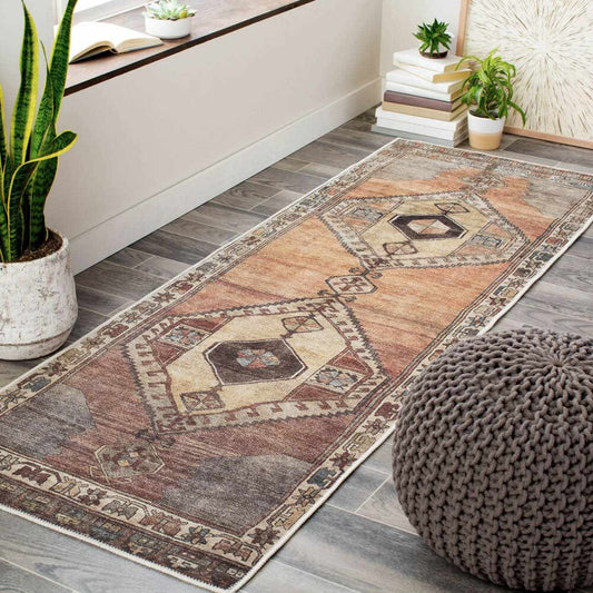 Medinah Washable Runner Rug-0