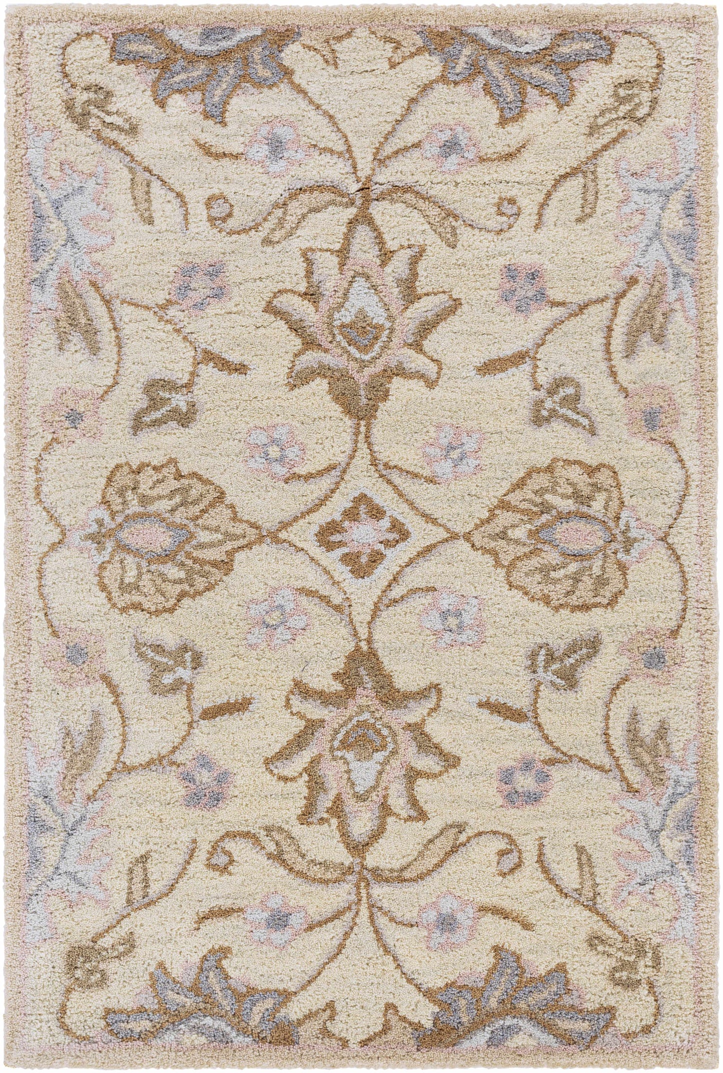 Conesus Hand Tufted Ivory 1109 Wool Rug-5