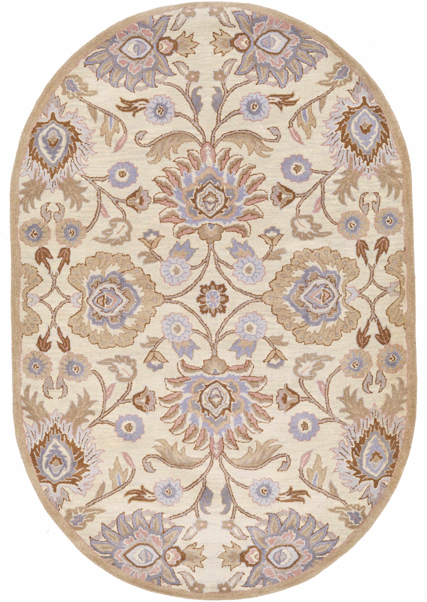 Conesus Hand Tufted Ivory 1109 Wool Rug-3