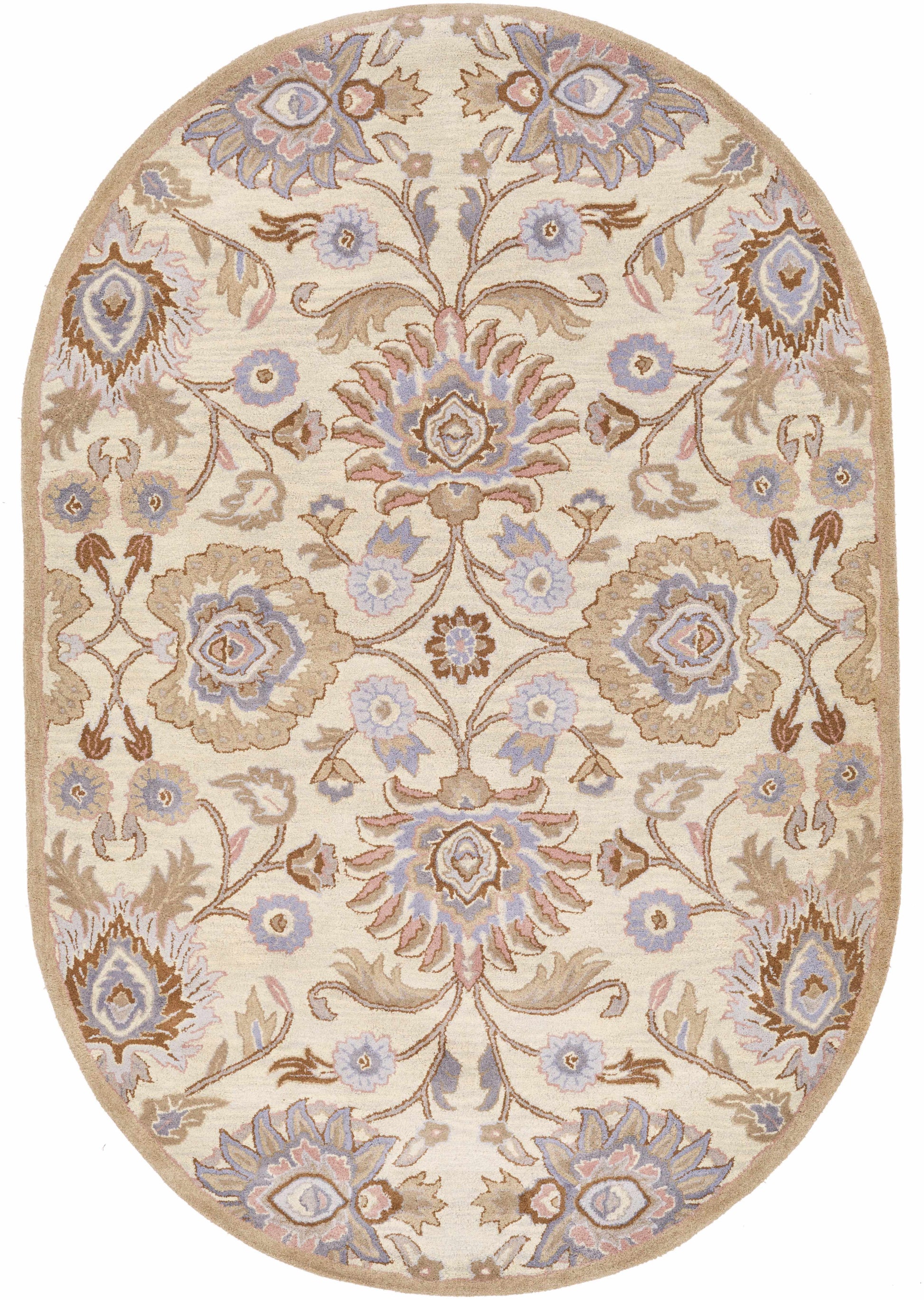 Conesus Hand Tufted Ivory 1109 Wool Rug-3