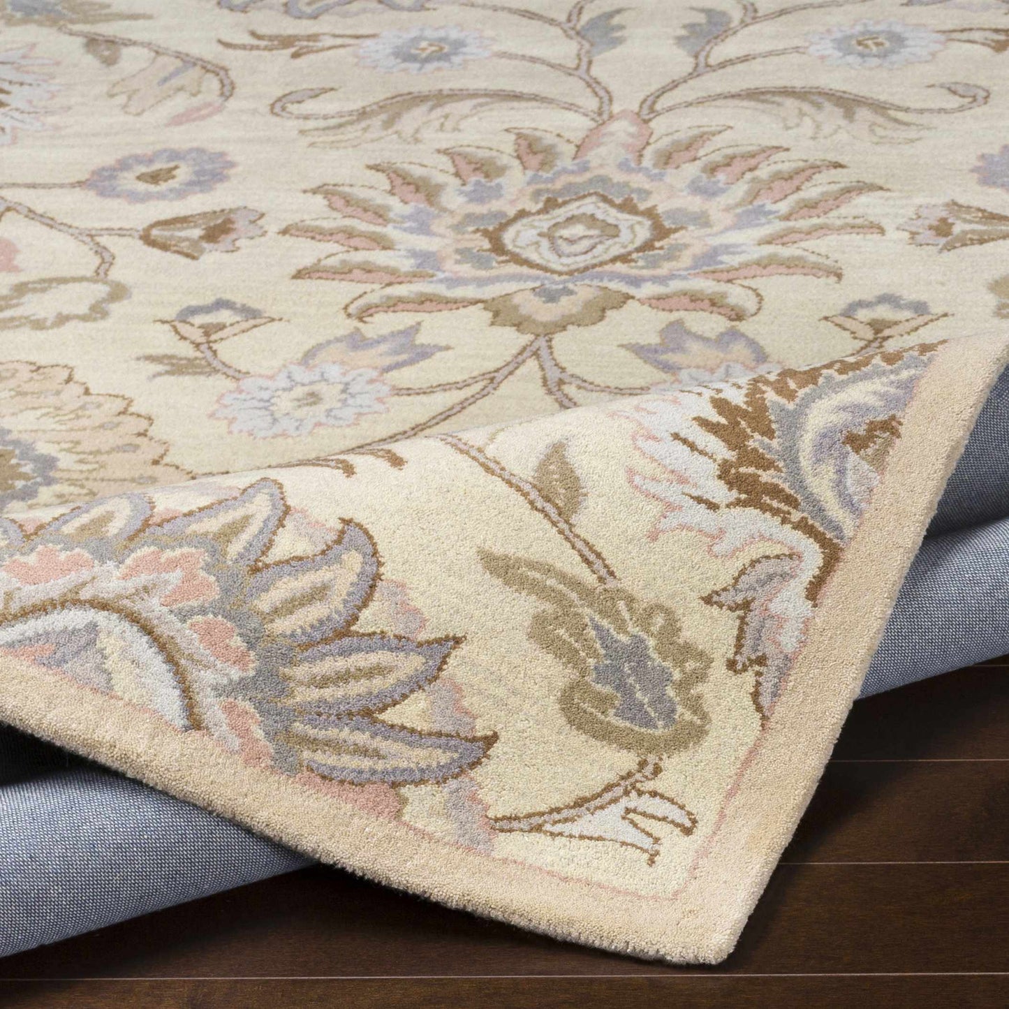 Conesus Hand Tufted Ivory 1109 Wool Rug-4