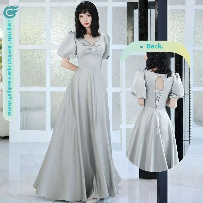 Avocado Green Sisters Group Satin V Neck Midi Dress