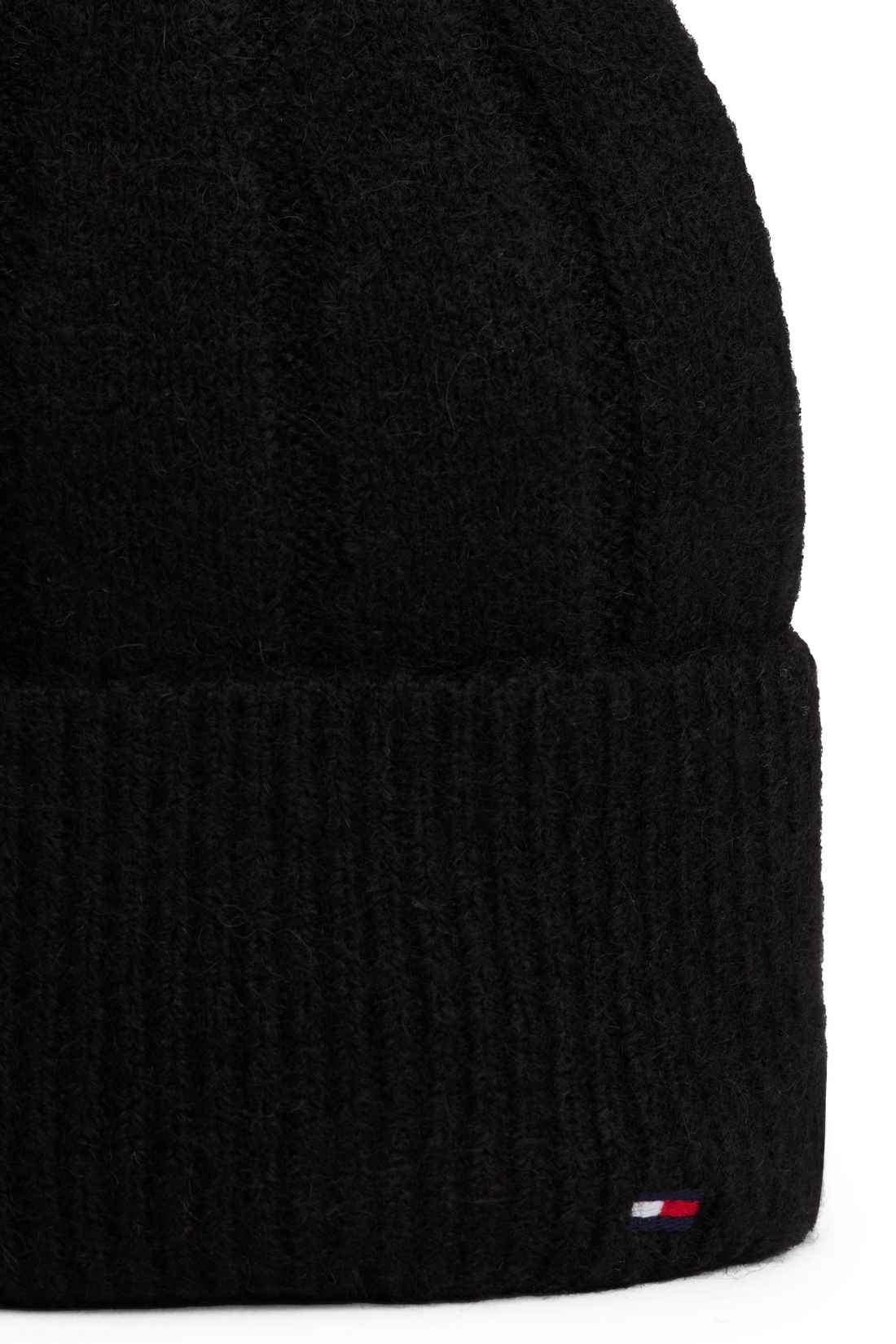 TOMMY HILFIGER - Women's beanie in alpaca and wool blend  - Size OS-5