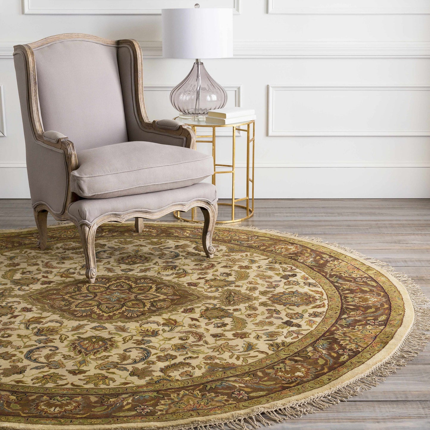 Azalia Premium Wool 8' Round Rug - Clearance-1