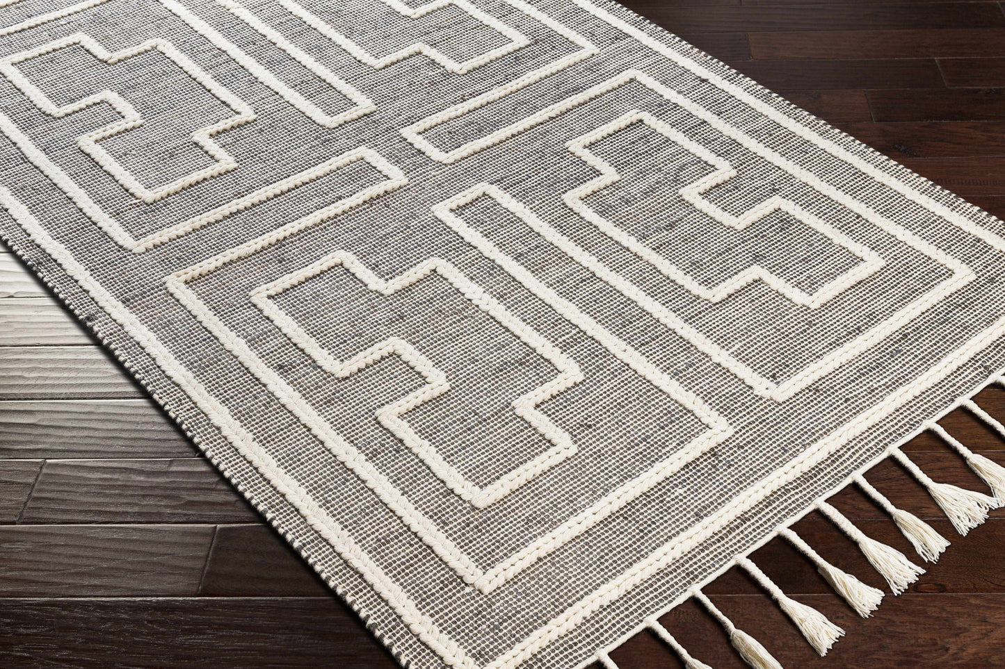 Azra Tasseled Jute&Wool Rug-2