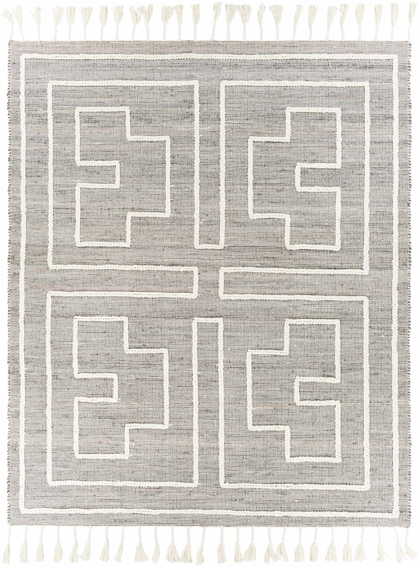 Azra Tasseled Jute&Wool Rug-5