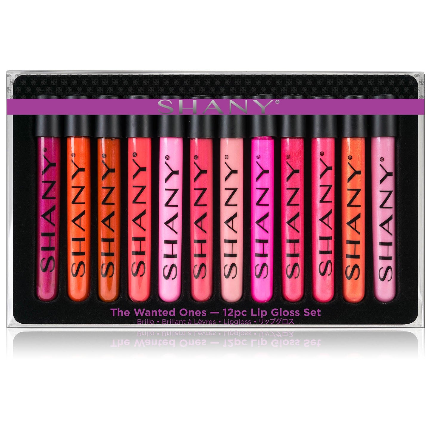 SHANY Lip Gloss Makeup Set, 12 Piece Professional Lip Color Collection with Shimmer and Pearl Finishes, Enriched w Aloe Vera Vitamin E, Long Lasting Glossy and Moisturizing Lip Luminizer - SHOP  - LIP SETS - ITEM# SH-LPGL-PARENT