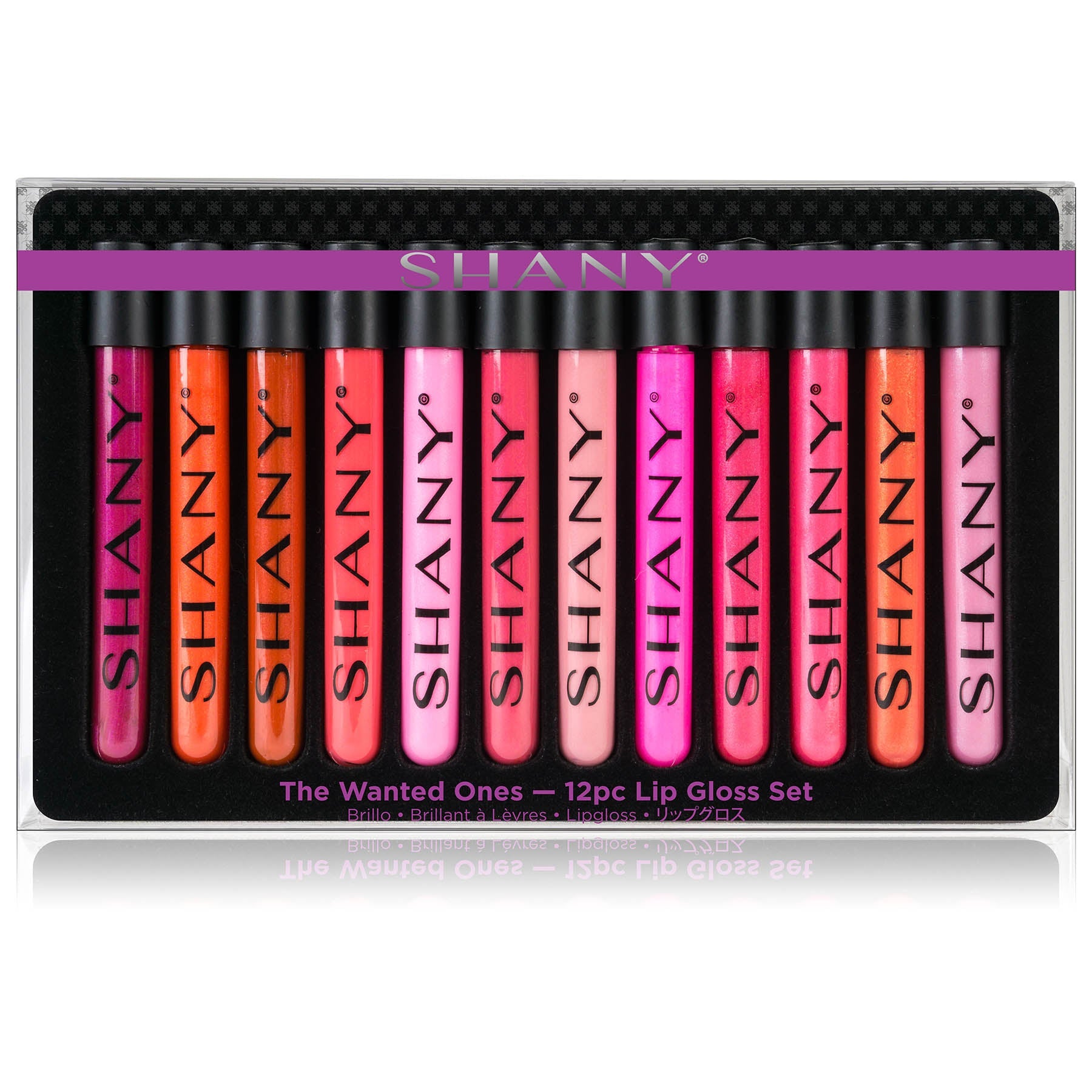 SHANY Lip Gloss Makeup Set, 12 Piece Professional Lip Color Collection with Shimmer and Pearl Finishes, Enriched w Aloe Vera Vitamin E, Long Lasting Glossy and Moisturizing Lip Luminizer - SHOP  - LIP SETS - ITEM# SH-LPGL-PARENT