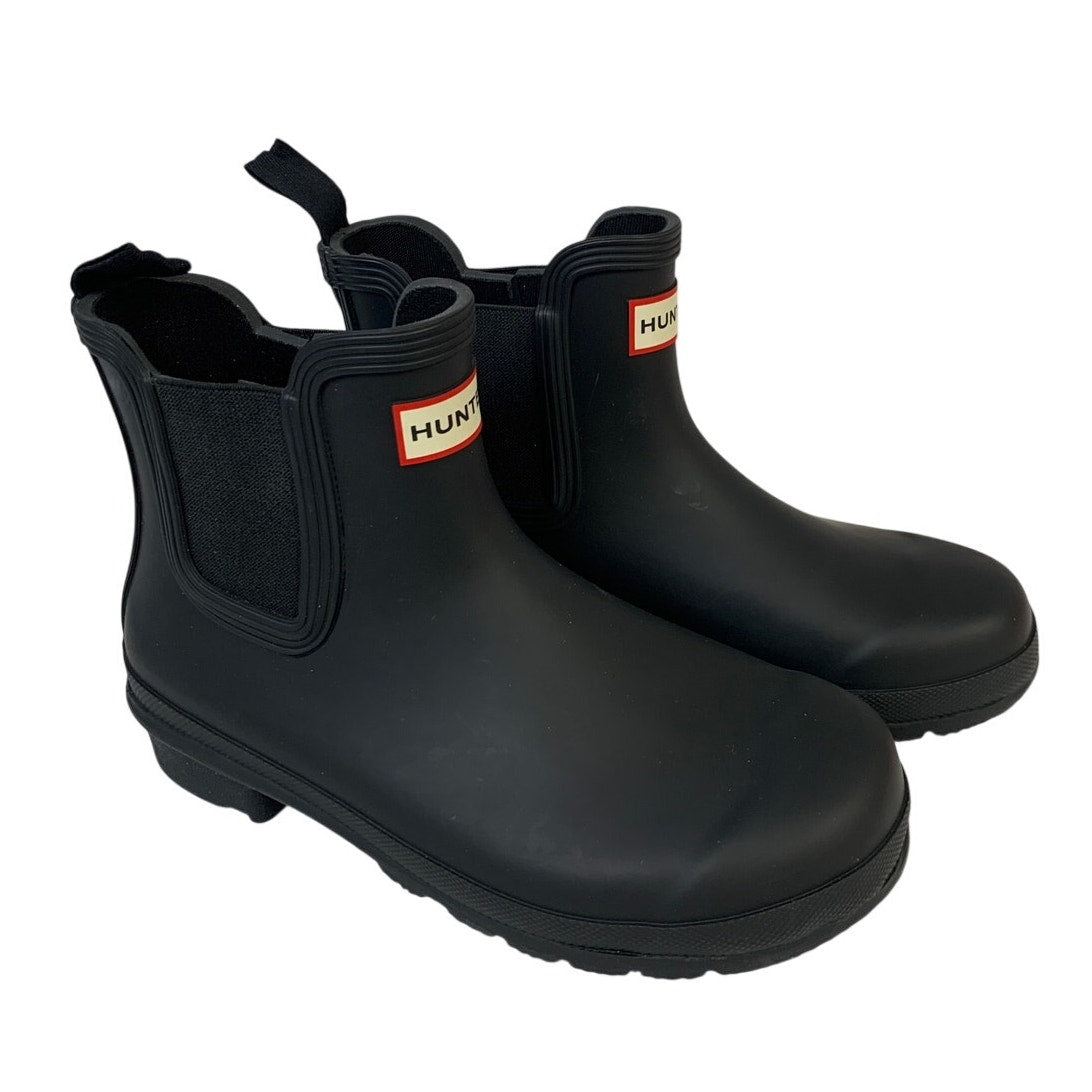 Hunter Womens Size 7 Black Original Chelsea Boot Ankle Round Toe Shoes