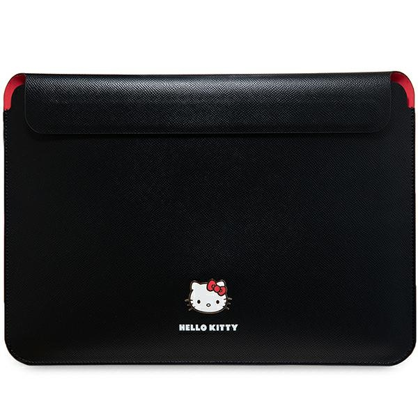 Hello Kitty Metal Logo 14" Laptop / Tablet PU tok - Fekete (HKCS14PGHDLMK)-0