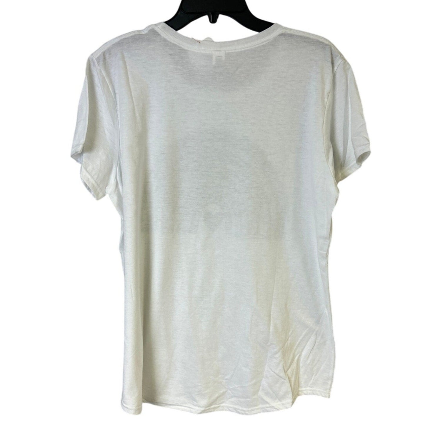 New Hand Printed Womens 2XL Jesus Loved Chosen Forgiven Free Rainbow Tee Shirt