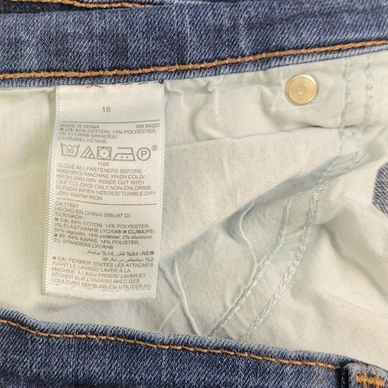 Old Navy Womens Size 18 Curvy Boot Cut Denim Blue Jeans w Pockets