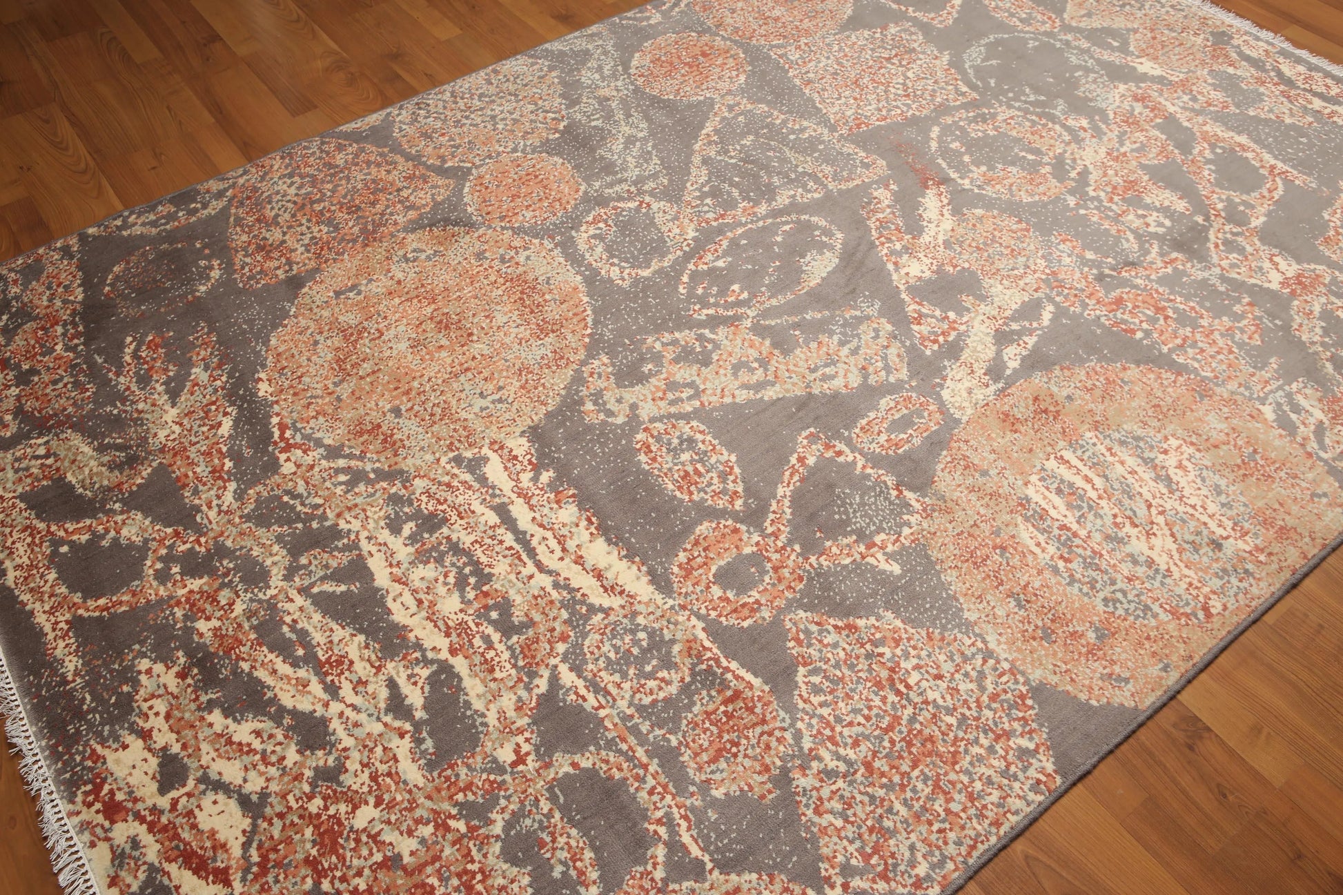 6x9 Gray Hand knotted 100% Wool Persian Oriental Area Rug-4