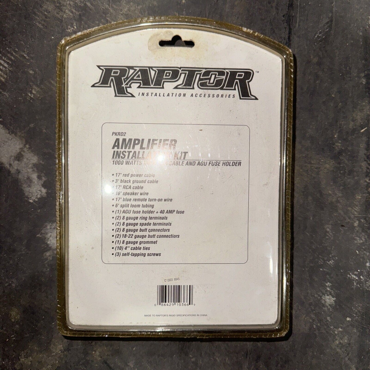 Raptor printed insulation accessories