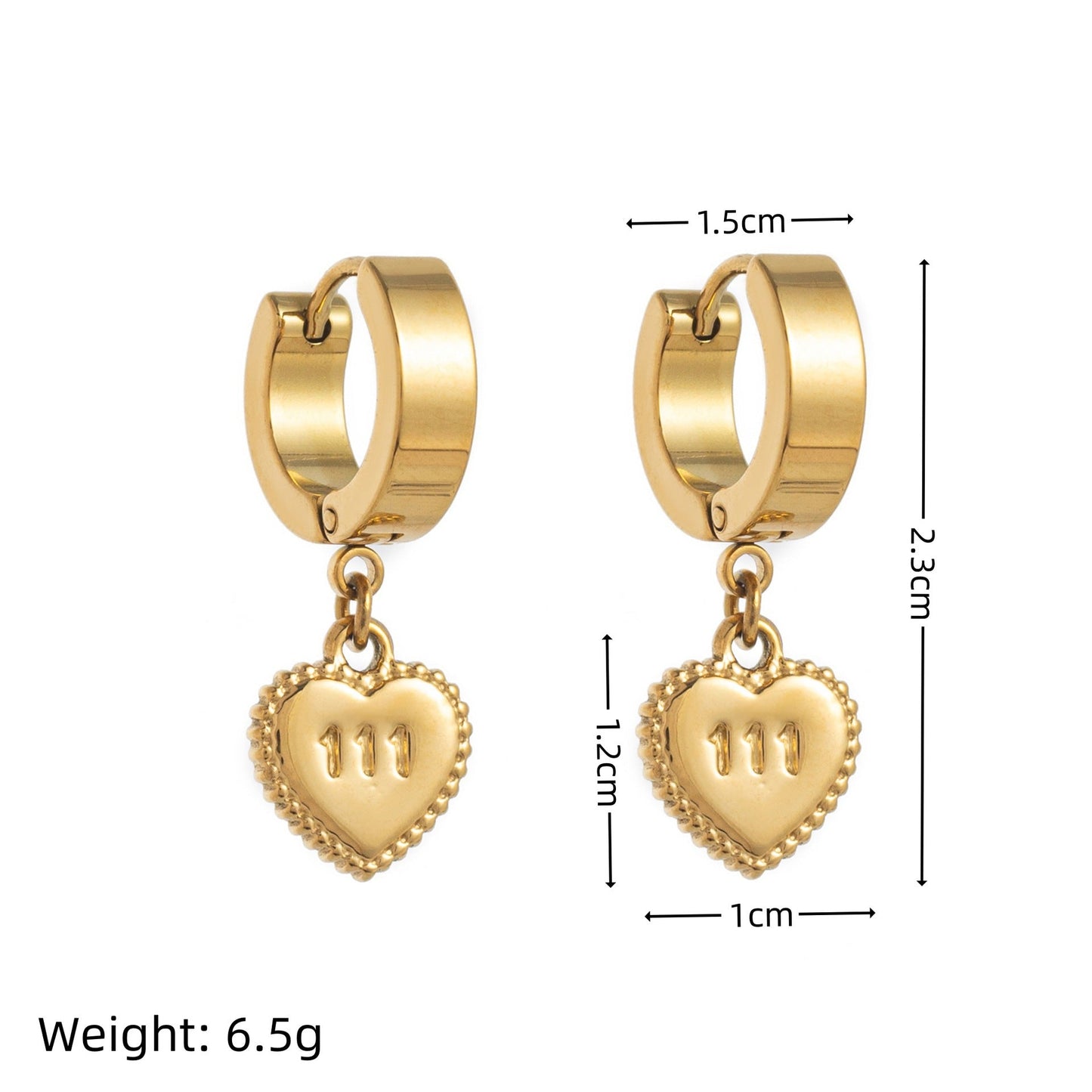Loving-heart Lace Eco-friendly Earrings