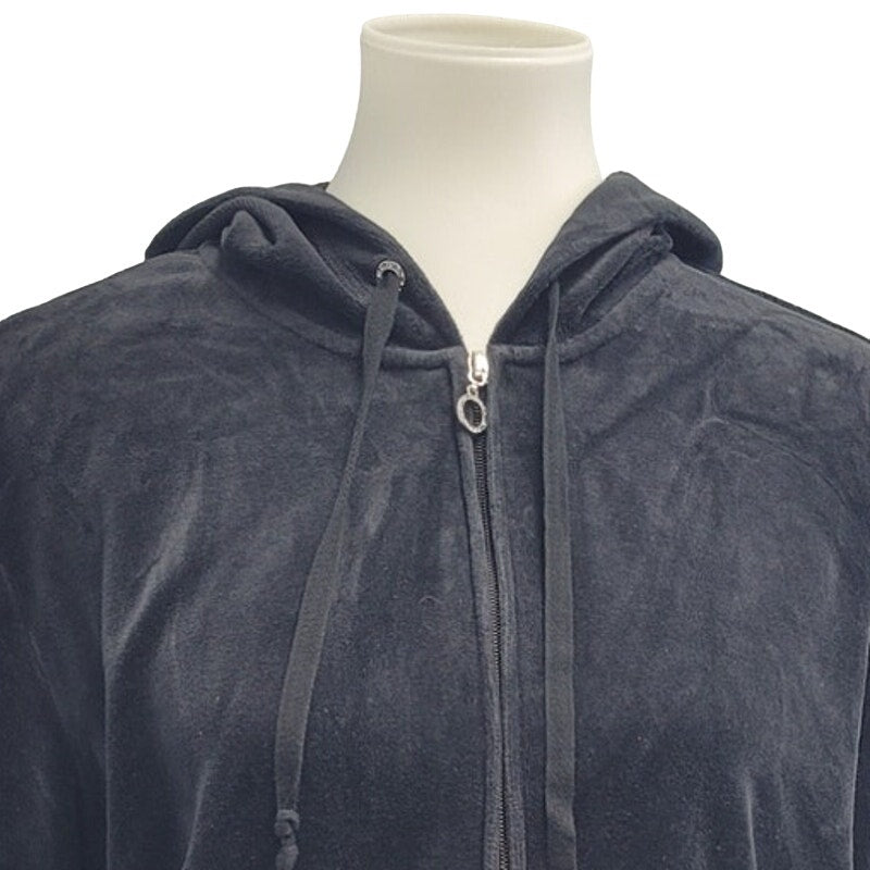 Comfort Zone Womens XL Black PolyCotton Long Sleeve Full Zip Hooded Jacket