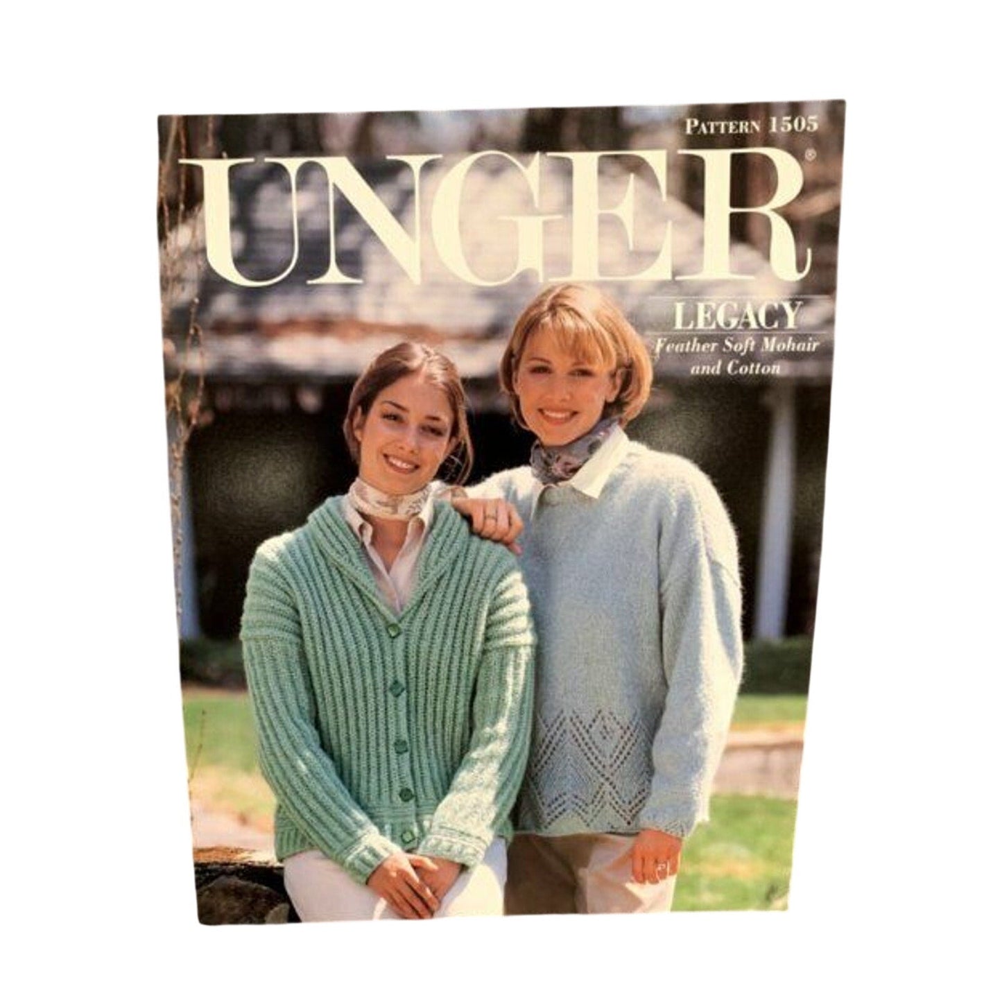 New Unger 1505 Legacy Feather Soft Lace Pullover Jacket Sweater Knitting Pattern