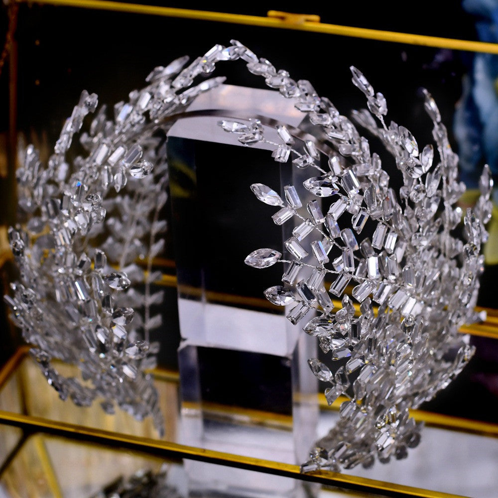 Wedding Dress Accessories Rhinestone Headband Styling Hair Accessories-0