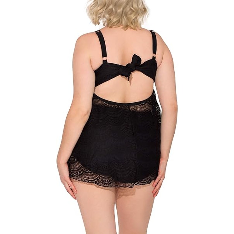 NWT New Smart & Sexy Womens 42DD Underwire Twist Bandeau Tankini Swim Top ONLY