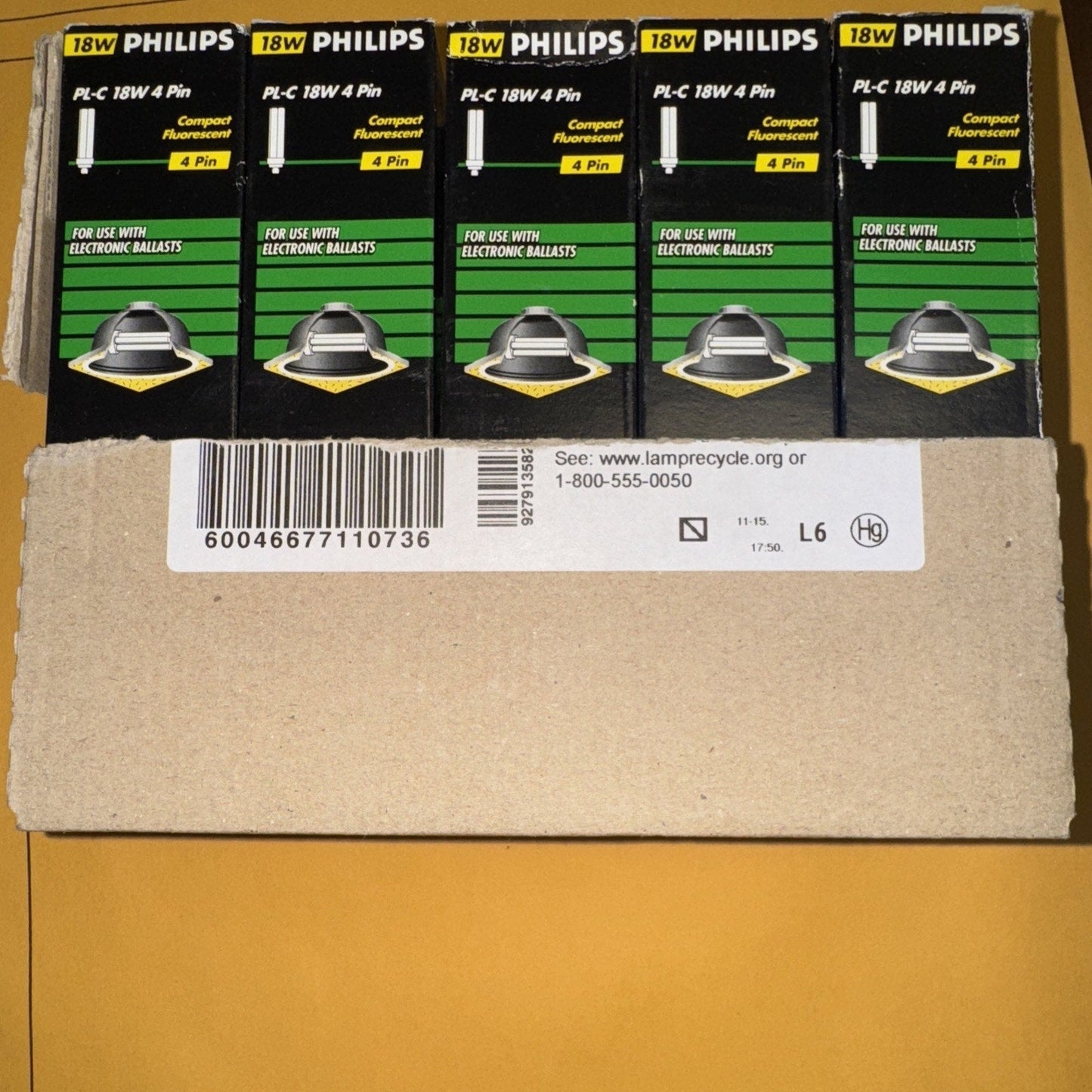 Philips 383307 PL-C 18W/830/4P/ALTO 10 Packs New