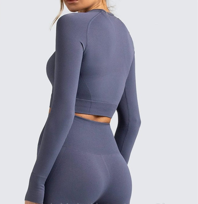 2-Piece Seamless High Elastic Yoga Suit