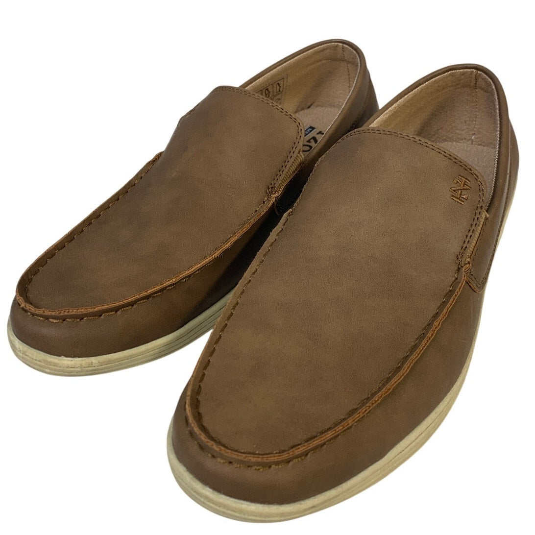 IZOD Mens Size 9.5 Tan Seapoint Slip On Loafers Round Toe Memory Foam Shoes