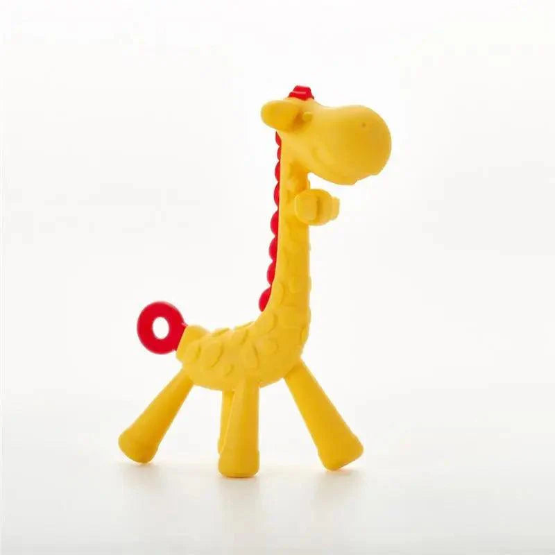 Baby Teether Toys Toddle Safe Banana Teething Ring Silicone Chew Dental Care Toothbrush Nursing Beads Gift For Infant