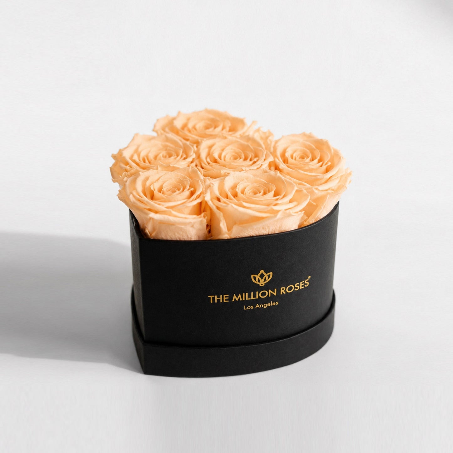 Baby Heart Black Box | Peach Roses