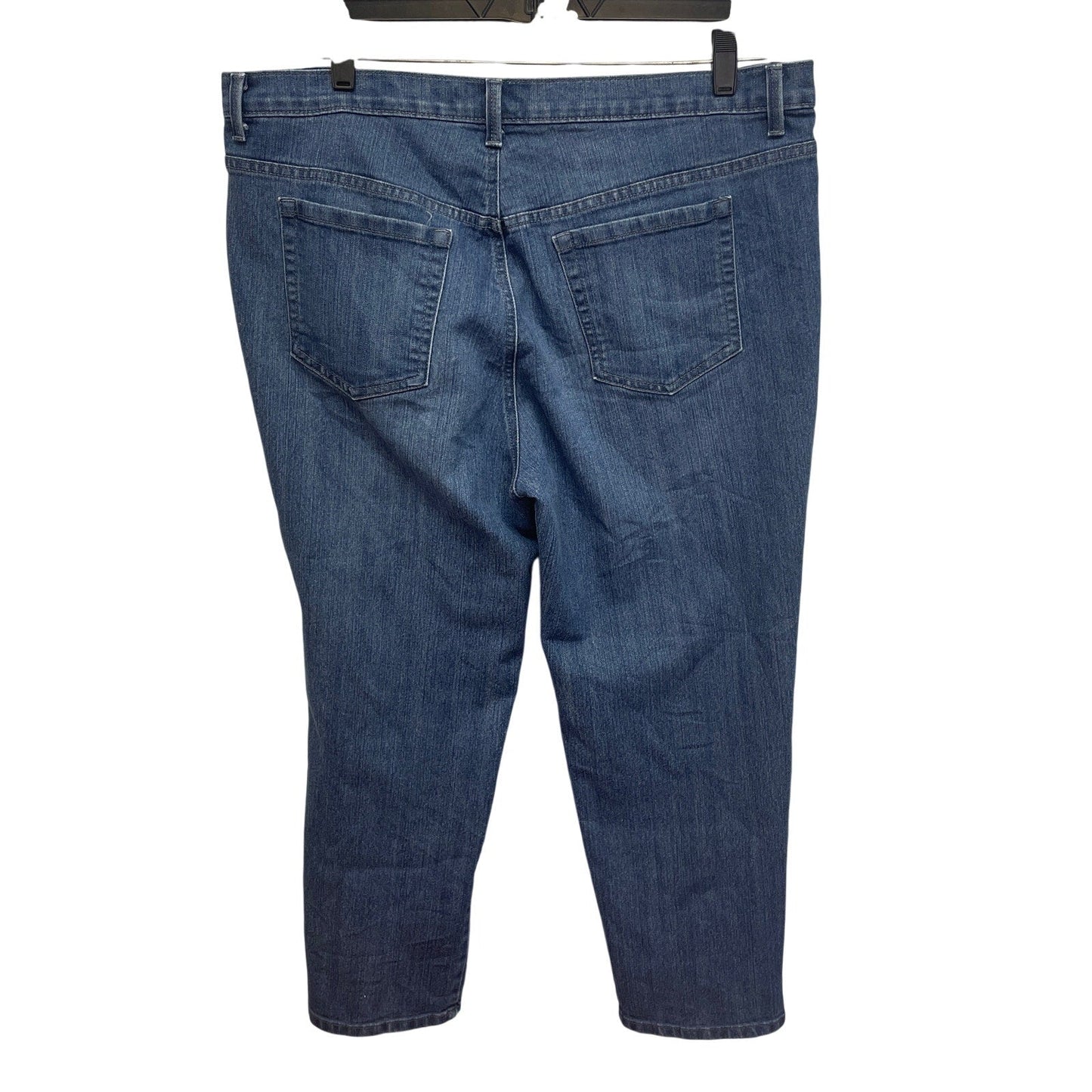 Gloria Vanderbilt 18W Short Amanda Stretch Cotton Straight Leg Denim Blue Jeans
