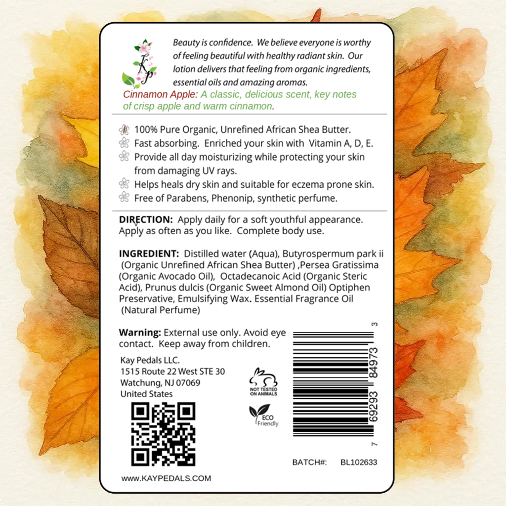 Cinnamon Apple Natural Organic Body Lotion-2