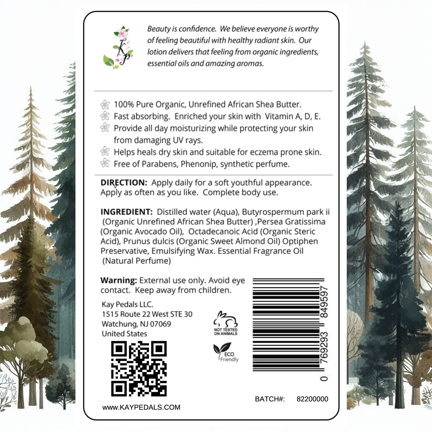 Evergreen Mist Natural Body Lotion-2