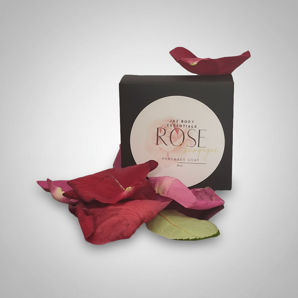 JAZ Body Essentials Champagne Roses Shea Butter Soap Bar