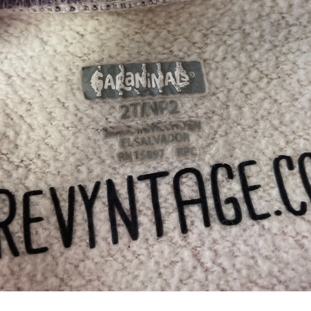 Upcycled Hand Printed Kids 2T Dragonfly Tie Dye Cotton Blend Sweatshirt
