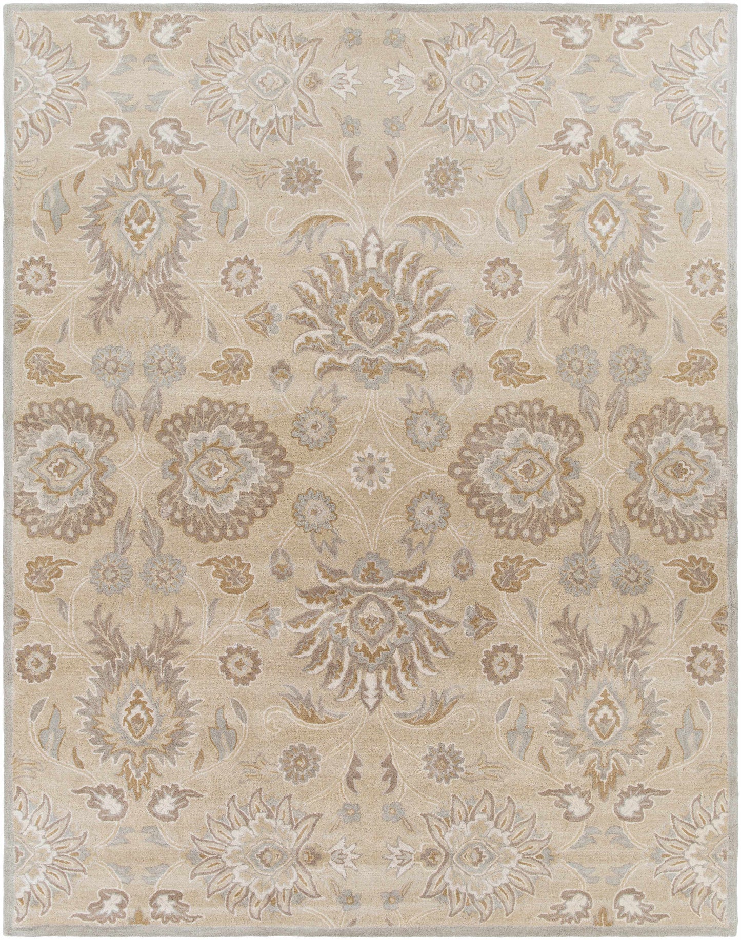 Conesus 1192 Hand Tufted Ivory&Taupe Wool Rug-0