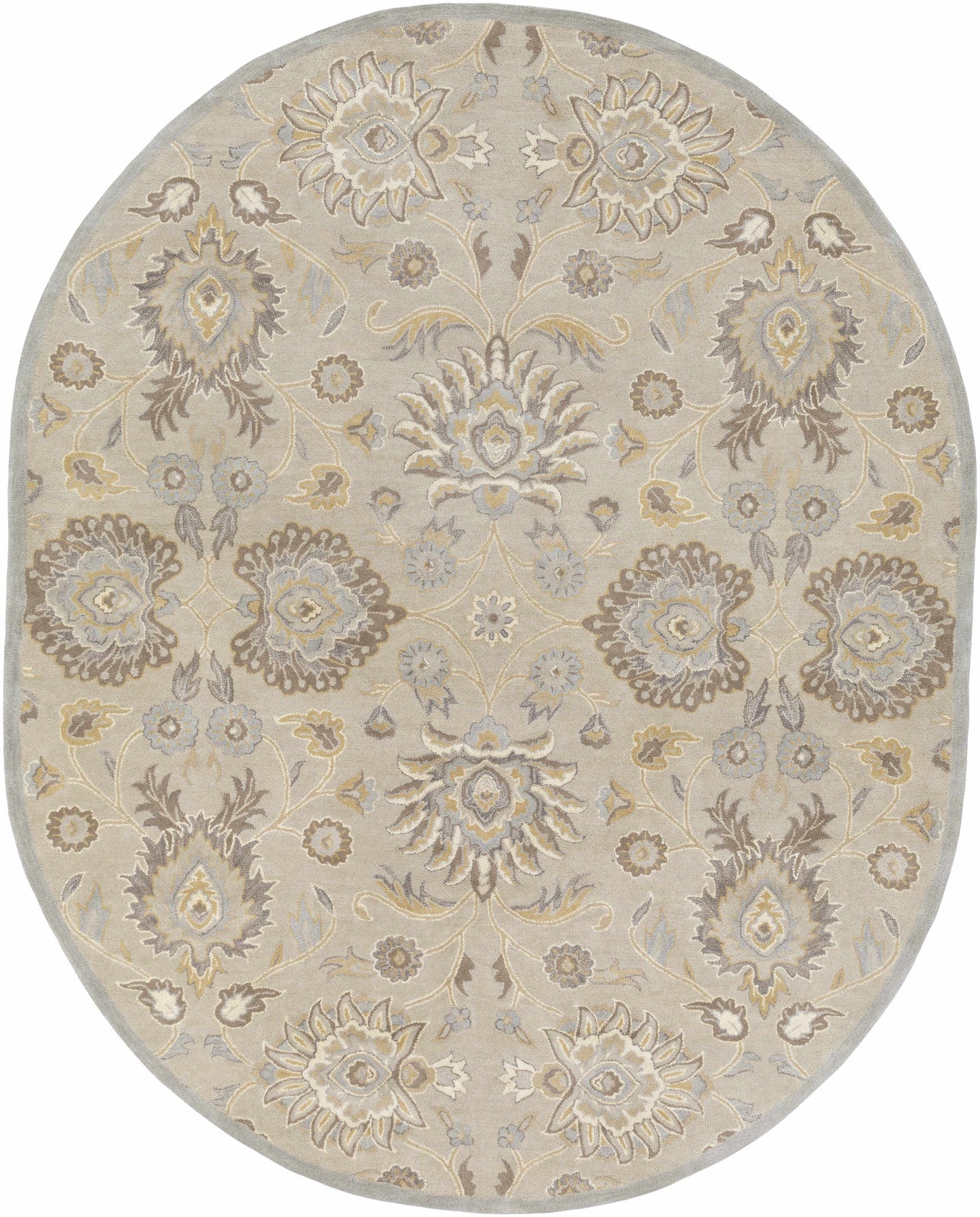 Conesus 1192 Hand Tufted Ivory&Taupe Wool Rug-9