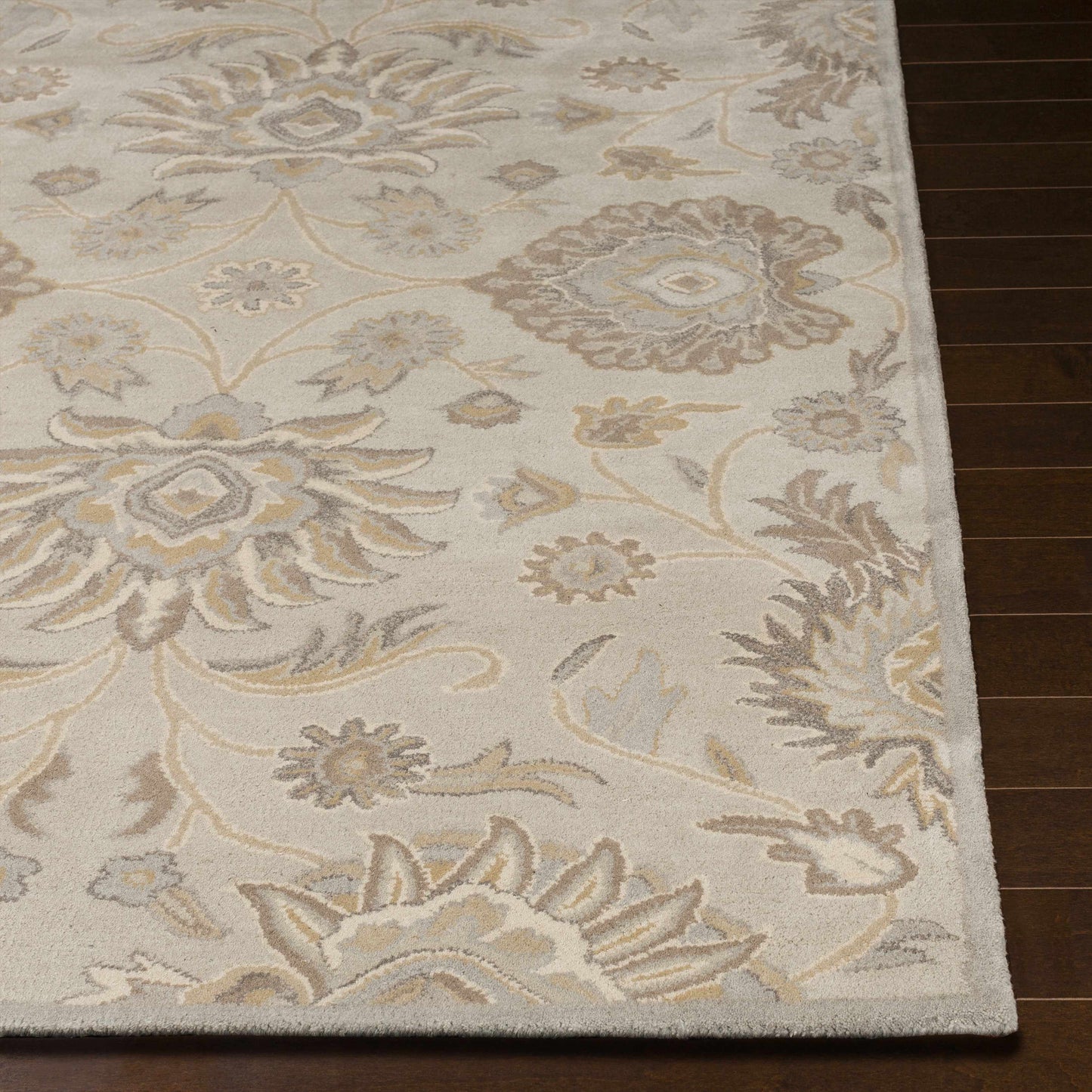 Conesus 1192 Hand Tufted Ivory&Taupe Wool Rug-4