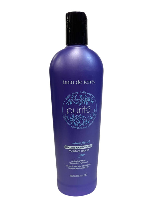 Bain de Terre Purite White Floral Moisture Repair Shampoo/ Conditioner  (Size : 13.5 oz)