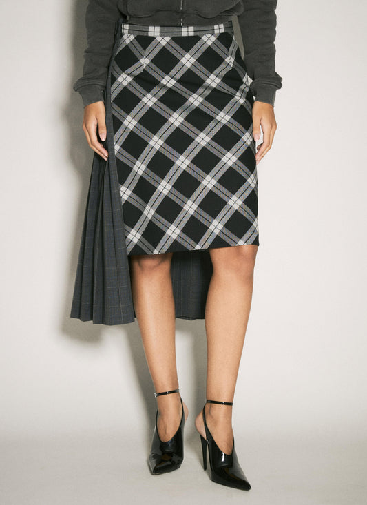 Balenciaga Women Taped Double Skirt